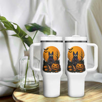 Cool German Shepherd Police Dog Celebrate Halloween Tumbler With Handle