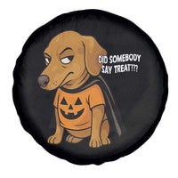 Halloween Dachshund Dog Spare Tire Cover Did Somebody Say Treat Meme - Wonder Print Shop