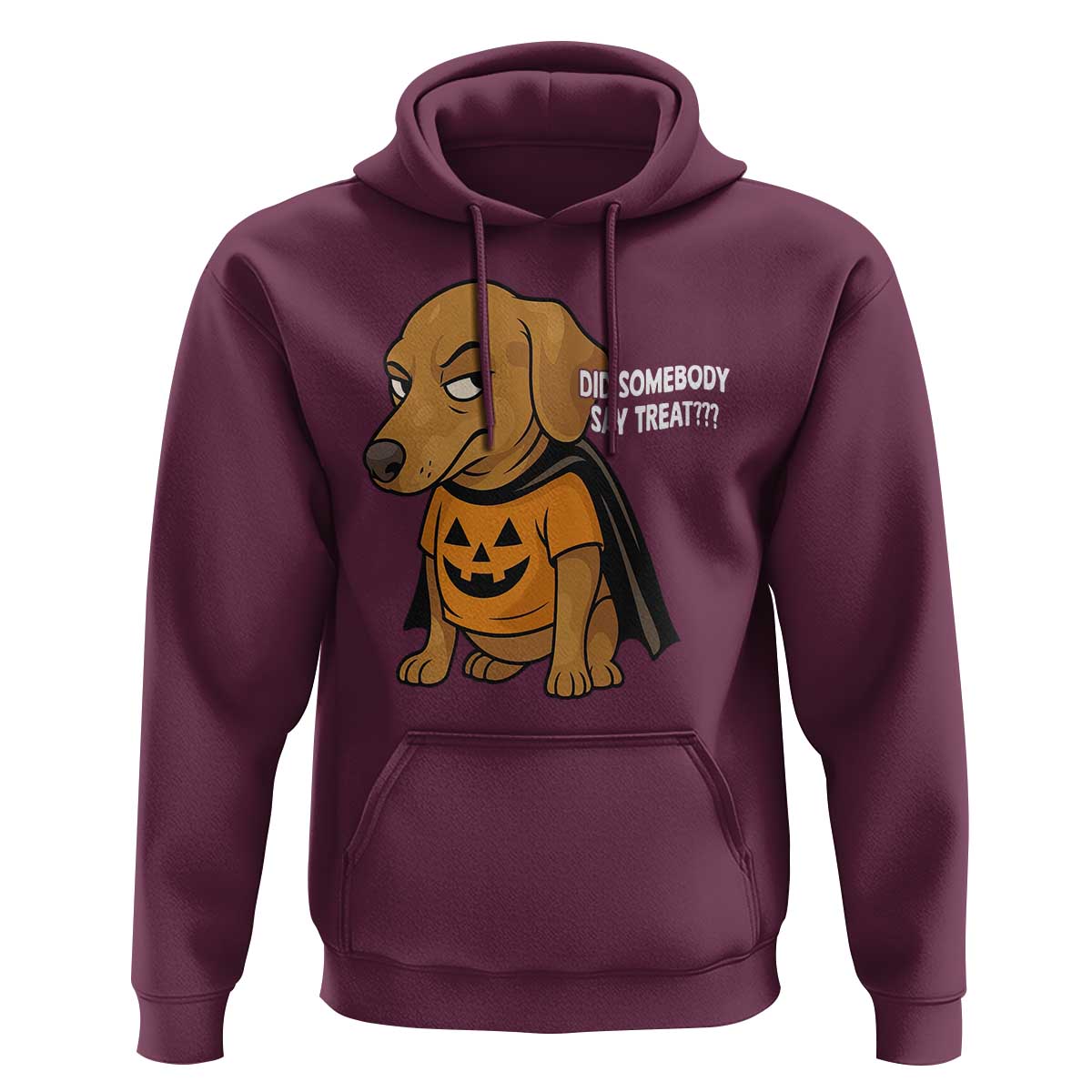 Halloween Dachshund Dog Hoodie Did Somebody Say Treat Meme - Wonder Print Shop
