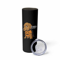 Halloween Dachshund Dog Skinny Tumbler Did Somebody Say Treat Meme
