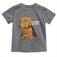 Halloween Dachshund Dog Toddler T Shirt Did Somebody Say Treat Meme - Wonder Print Shop