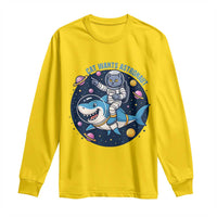 Funny Space Cat Wants Astronaut Long Sleeve Shirt Sharks Sci fi Fan Universe - Wonder Print Shop