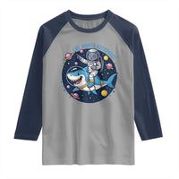 Funny Space Cat Wants Astronaut Raglan Shirt Sharks Sci fi Fan Universe - Wonder Print Shop