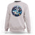 Funny Space Cat Wants Astronaut Sweatshirt Sharks Sci fi Fan Universe - Wonder Print Shop