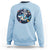 Funny Space Cat Wants Astronaut Sweatshirt Sharks Sci fi Fan Universe - Wonder Print Shop