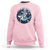 Funny Space Cat Wants Astronaut Sweatshirt Sharks Sci fi Fan Universe - Wonder Print Shop