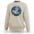 Funny Space Cat Wants Astronaut Sweatshirt Sharks Sci fi Fan Universe - Wonder Print Shop