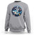 Funny Space Cat Wants Astronaut Sweatshirt Sharks Sci fi Fan Universe - Wonder Print Shop