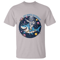 Funny Space Cat Wants Astronaut T Shirt Sharks Sci fi Fan Universe - Wonder Print Shop