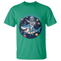 Funny Space Cat Wants Astronaut T Shirt Sharks Sci fi Fan Universe - Wonder Print Shop