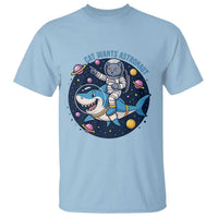Funny Space Cat Wants Astronaut T Shirt Sharks Sci fi Fan Universe - Wonder Print Shop