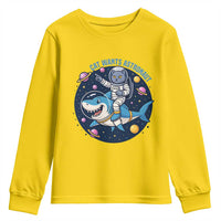 Funny Space Cat Wants Astronaut Youth Sweatshirt Sharks Sci fi Fan Universe - Wonder Print Shop