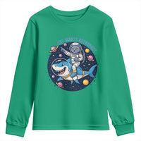 Funny Space Cat Wants Astronaut Youth Sweatshirt Sharks Sci fi Fan Universe - Wonder Print Shop