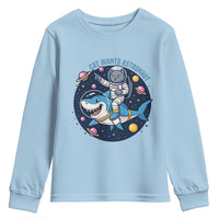 Funny Space Cat Wants Astronaut Youth Sweatshirt Sharks Sci fi Fan Universe - Wonder Print Shop