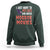 Funny Just Want To Pet Cats And Watch Horror Movies Sweatshirt - Wonder Print Shop