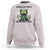 Funny Zombie Cat Wants Brains Right Meow Sweatshirt Halloween Zombie Kitten - Wonder Print Shop