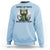 Funny Zombie Cat Wants Brains Right Meow Sweatshirt Halloween Zombie Kitten - Wonder Print Shop
