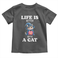 Halloween Kitty Toddler T Shirt Cute Life Is Better With A Cat - Wonder Print Shop