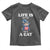 Halloween Kitty Toddler T Shirt Cute Life Is Better With A Cat - Wonder Print Shop