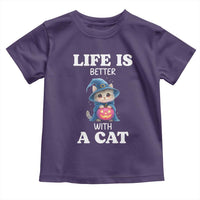 Halloween Kitty Toddler T Shirt Cute Life Is Better With A Cat - Wonder Print Shop