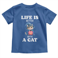 Halloween Kitty Toddler T Shirt Cute Life Is Better With A Cat - Wonder Print Shop