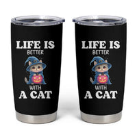 Halloween Kitty Tumbler Cup Cute Life Is Better With A Cat