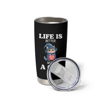 Halloween Kitty Tumbler Cup Cute Life Is Better With A Cat