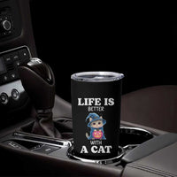 Halloween Kitty Tumbler Cup Cute Life Is Better With A Cat