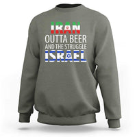 Funny Political Satire Sweatshirt Iran Outta Beer And The Struggle Israel