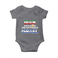 Funny Geopolitical Satire Iran Outta Beer Israel Struggle Baby Onesie