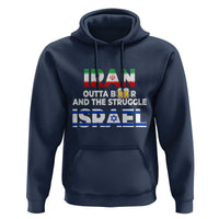 Funny Geopolitical Satire Iran Outta Beer Israel Struggle Hoodie
