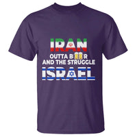 Funny Geopolitical Satire Iran Outta Beer Israel Struggle T Shirt