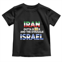 Funny Geopolitical Satire Iran Outta Beer Israel Struggle Toddler T Shirt