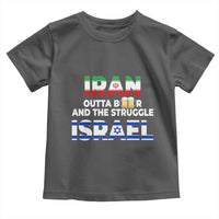 Funny Geopolitical Satire Iran Outta Beer Israel Struggle Toddler T Shirt