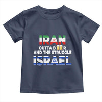 Funny Geopolitical Satire Iran Outta Beer Israel Struggle Toddler T Shirt