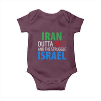 Iran And Israel Political Satire Baby Onesie The Great Beer Struggle