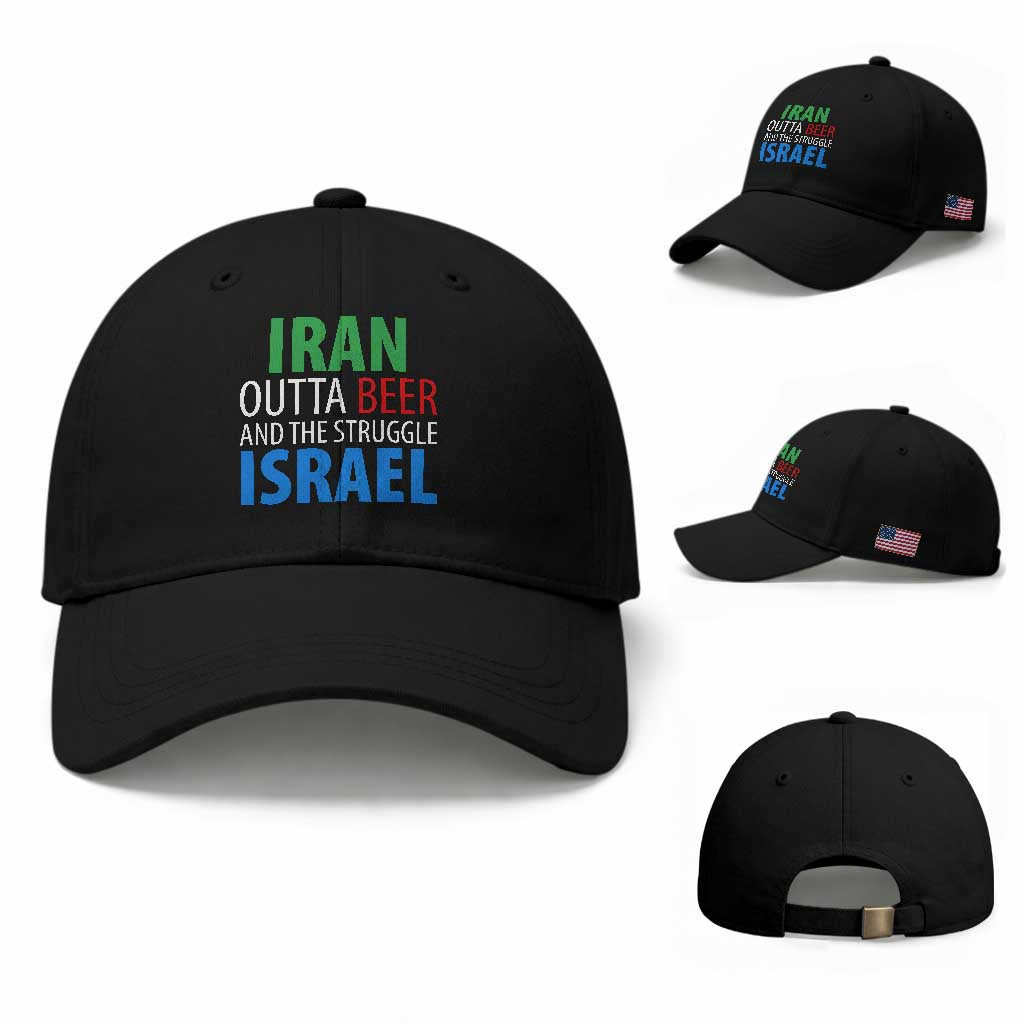 Iran And Israel Political Satire Baseball Cap The Great Beer Struggle