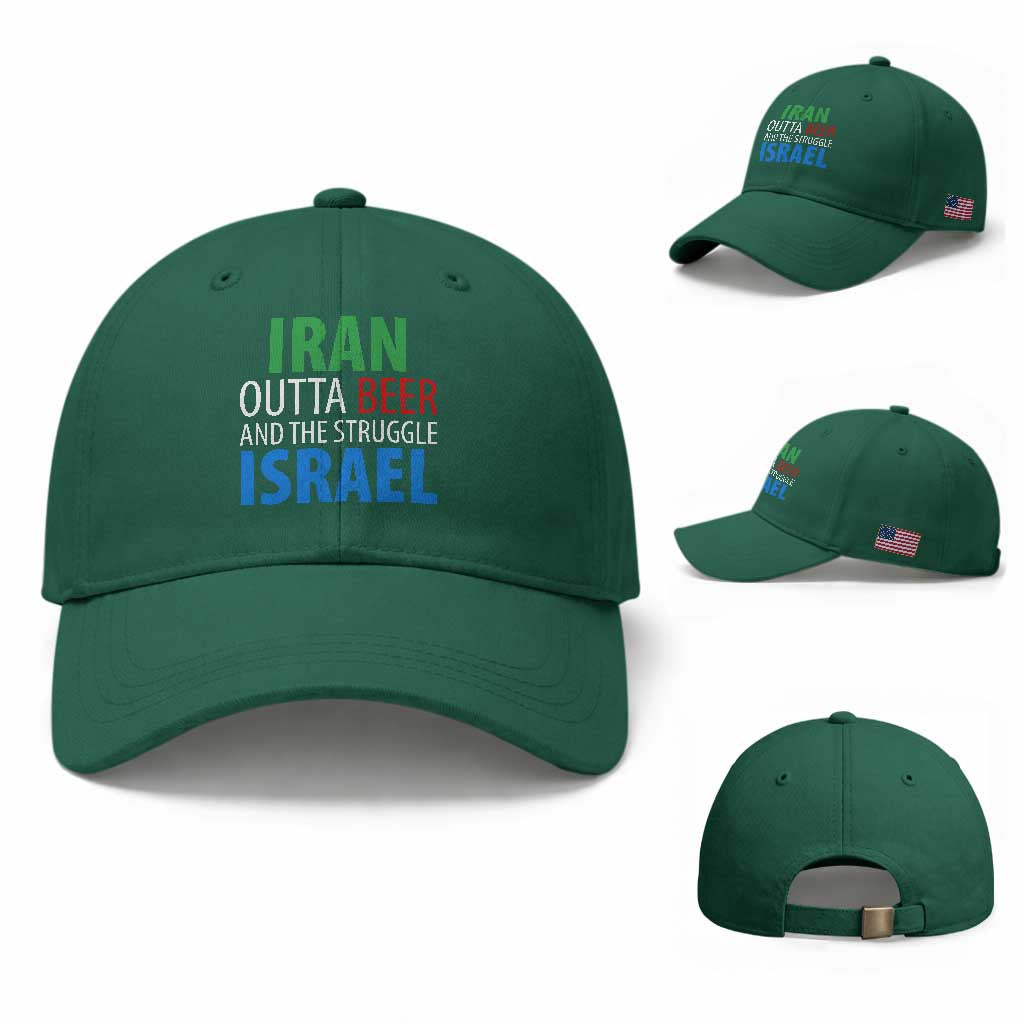 Iran And Israel Political Satire Baseball Cap The Great Beer Struggle