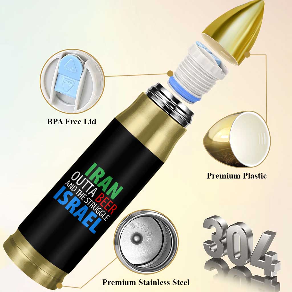 Iran And Israel Political Satire Bullet Tumbler The Great Beer Struggle