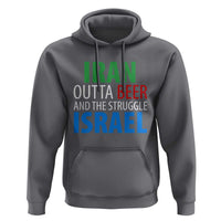 Iran And Israel Political Satire Hoodie The Great Beer Struggle