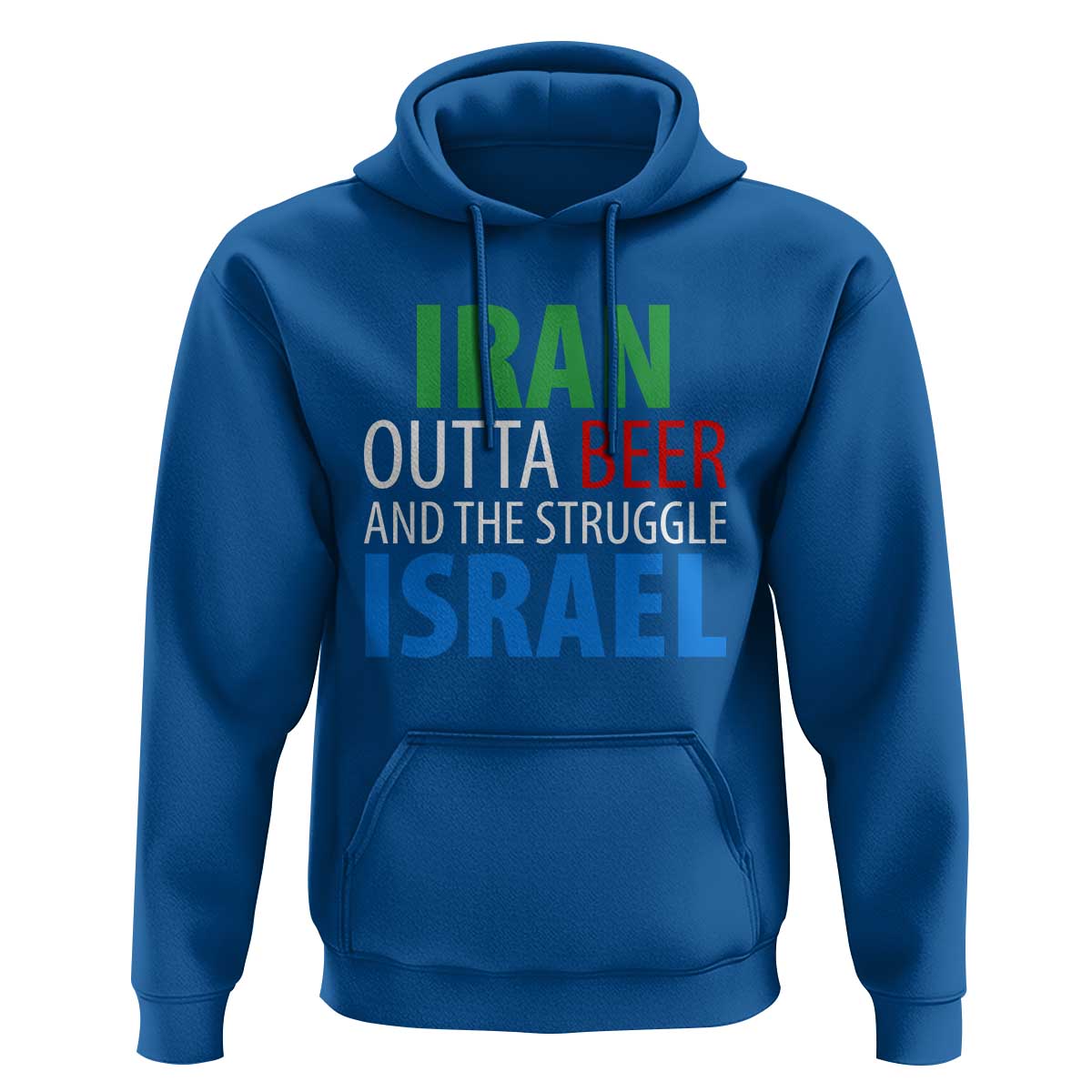 Iran And Israel Political Satire Hoodie The Great Beer Struggle