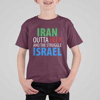 Iran And Israel Political Satire T Shirt For Kid The Great Beer Struggle