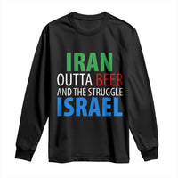 Iran And Israel Political Satire Long Sleeve Shirt The Great Beer Struggle