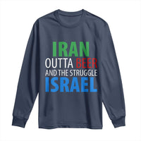 Iran And Israel Political Satire Long Sleeve Shirt The Great Beer Struggle