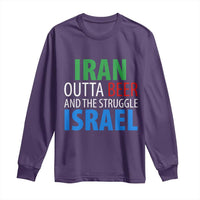 Iran And Israel Political Satire Long Sleeve Shirt The Great Beer Struggle