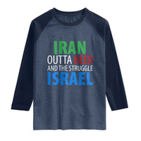 Iran And Israel Political Satire Raglan Shirt The Great Beer Struggle