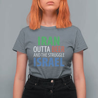 Iran And Israel Political Satire T Shirt For Women The Great Beer Struggle