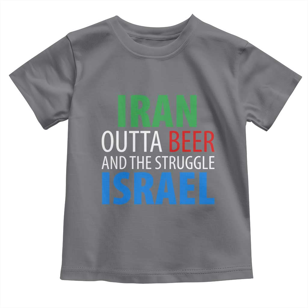 Iran And Israel Political Satire Toddler T Shirt The Great Beer Struggle
