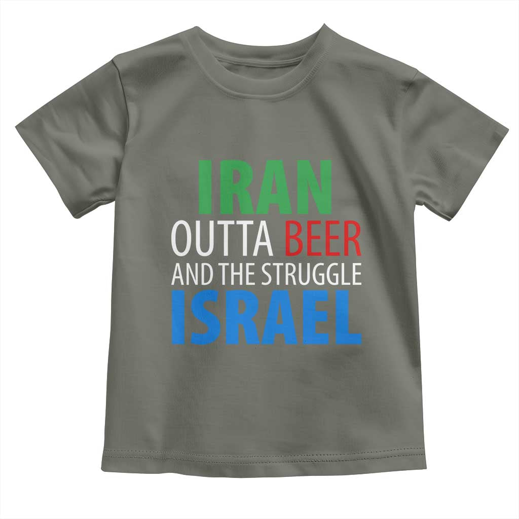 Iran And Israel Political Satire Toddler T Shirt The Great Beer Struggle