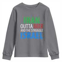 Iran And Israel Political Satire Youth Sweatshirt The Great Beer Struggle